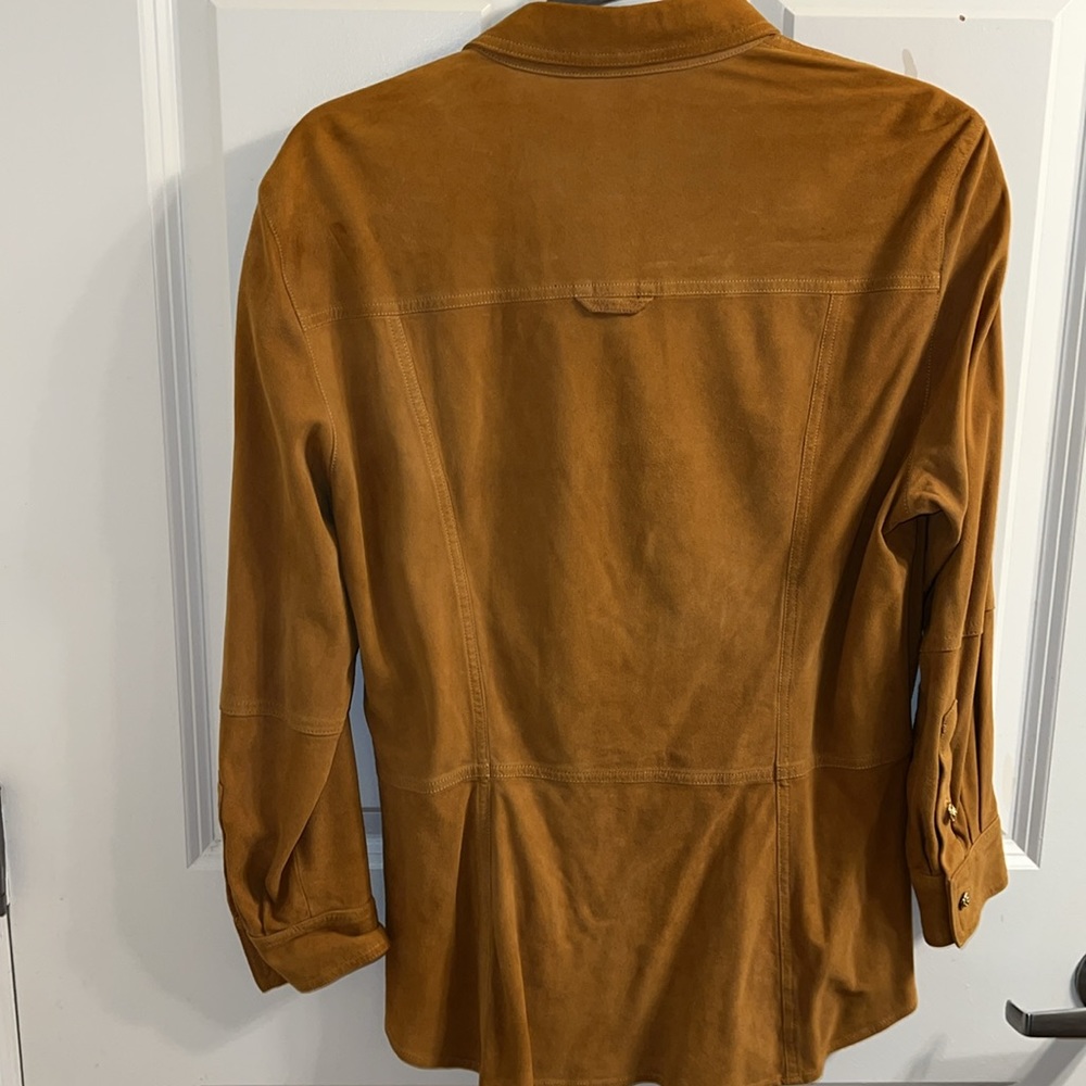 Vintage Suede, Escada Button-Down Flaw - image 7